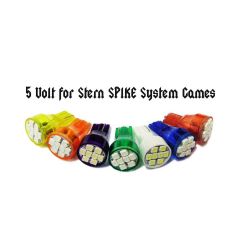 8-SMD-LED (5 VOLT) Wedge Base Flasher Lamp for Stern Spike 2 Machines